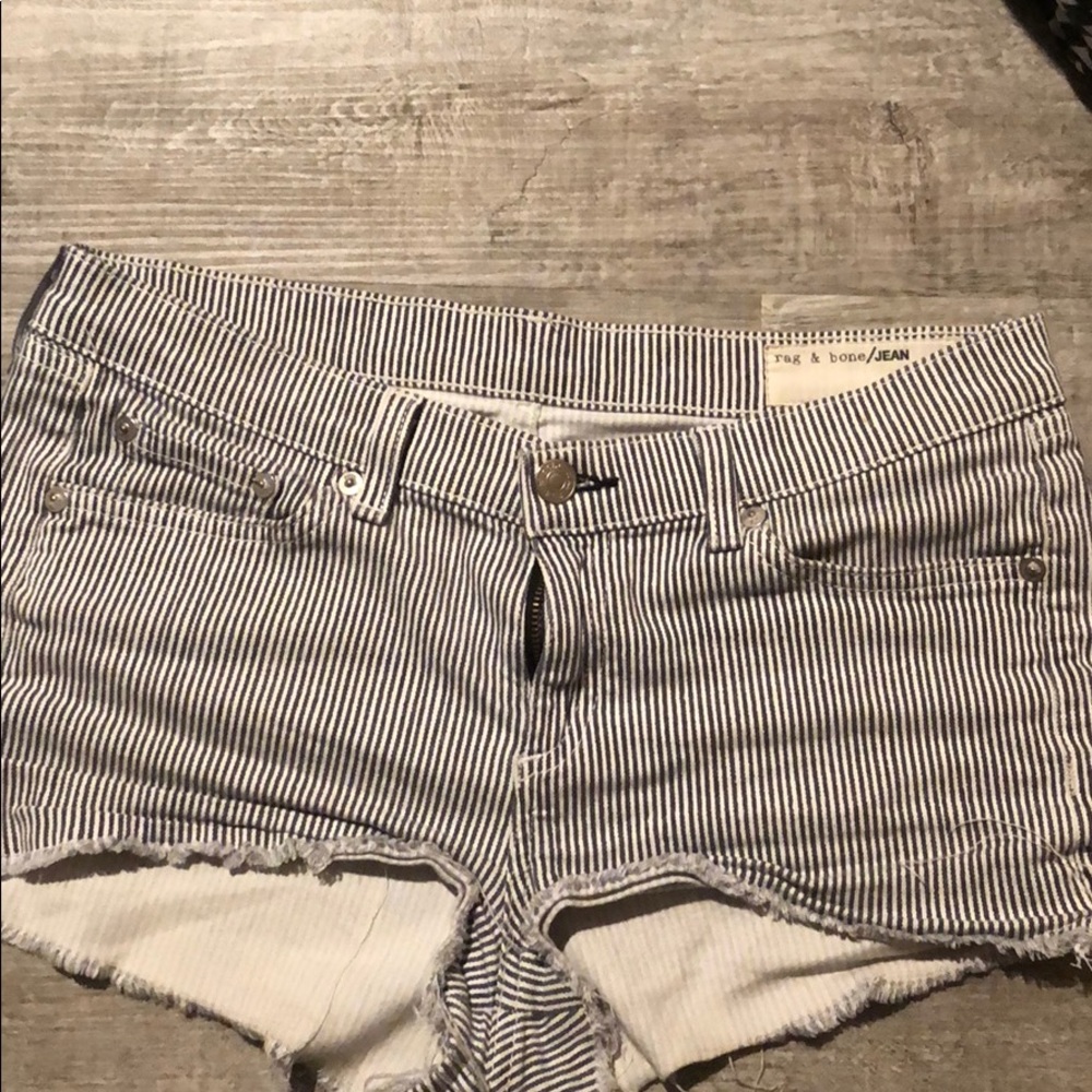 Rag & Bone Jean striped shorts